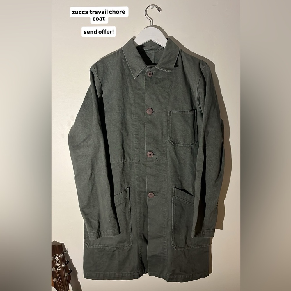 Japanese brand Zucca Travail Grey Trench Coat